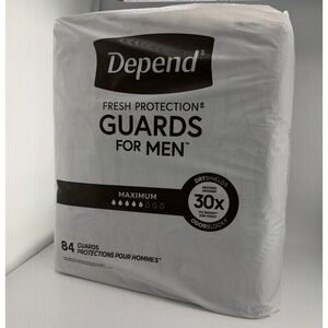 Depend Incontinence Guards maximum for men 84 count